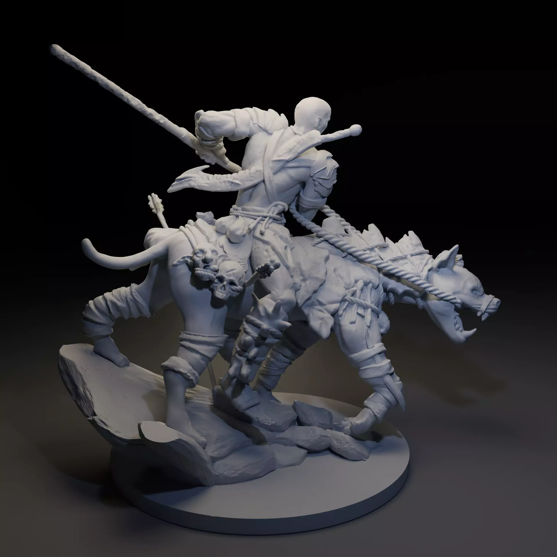 Orc Miniature  3D print model_0