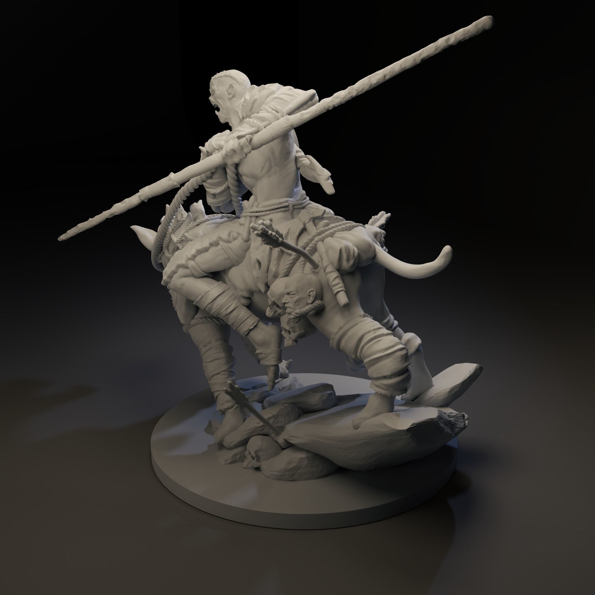 Orc Miniature  3D print model_4