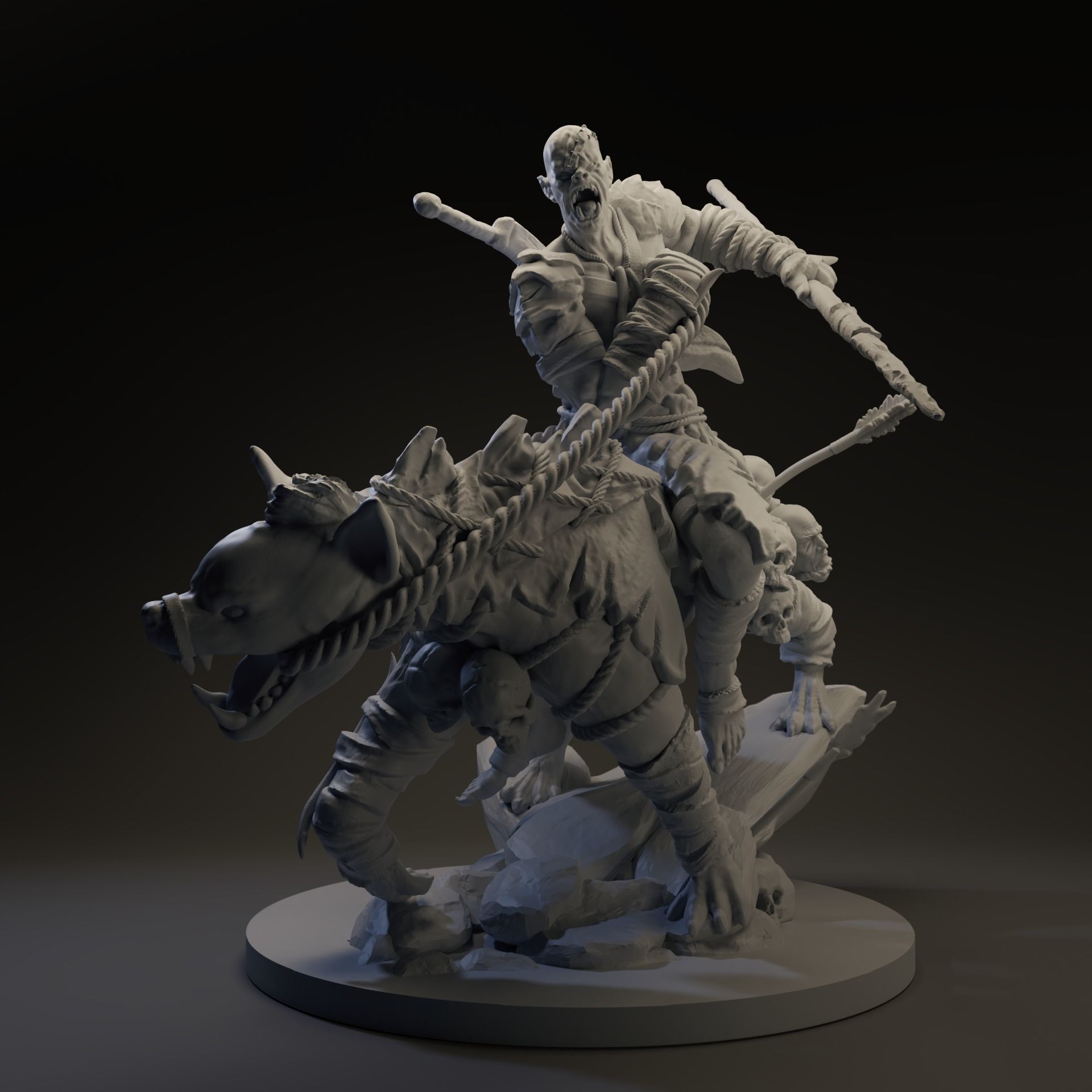 Orc Miniature  3D print model_1