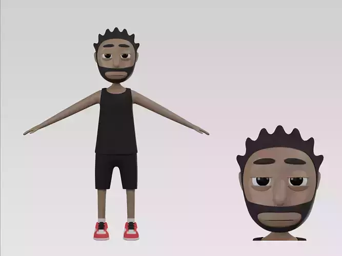 3d character young boy Jack