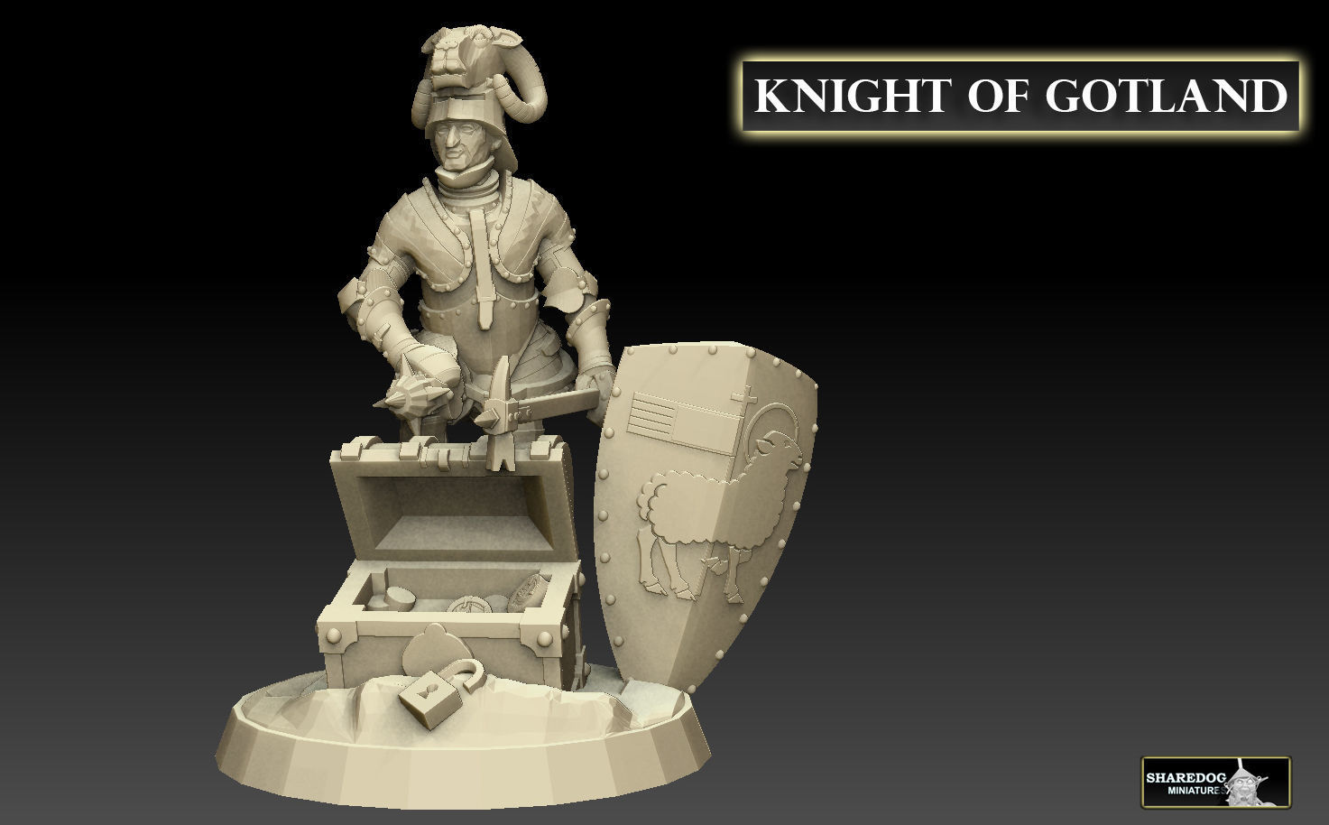 Knight of Gotland 3D print model_17