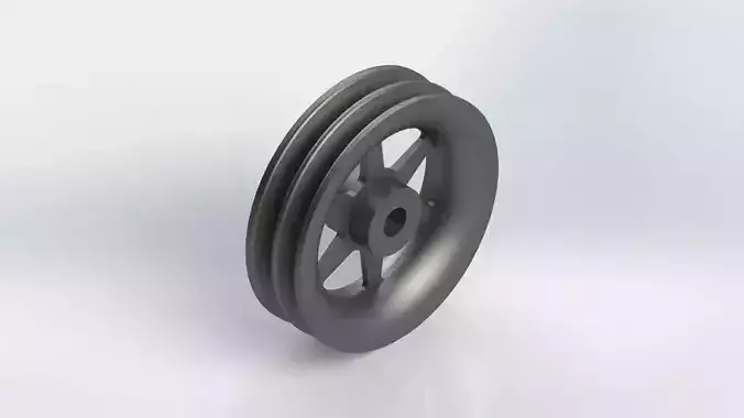 Rope Pulley Free 3D model