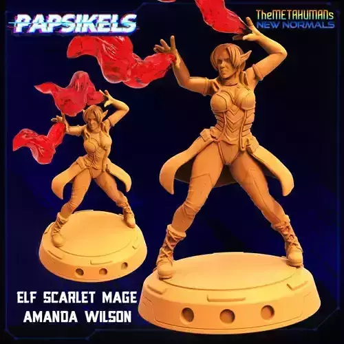 ELF SCARLET MAGE AMANDA WILSON
