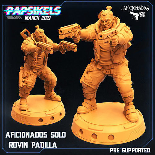 AFICIONADOS SOLO ROVIN PADILLA 3D print model