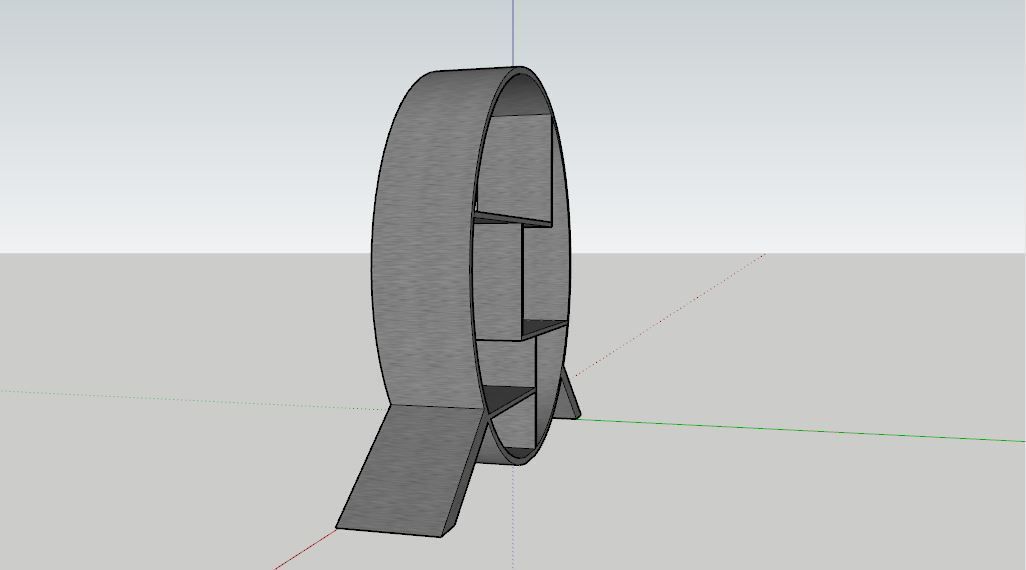 Circular Shelf  3D model_3
