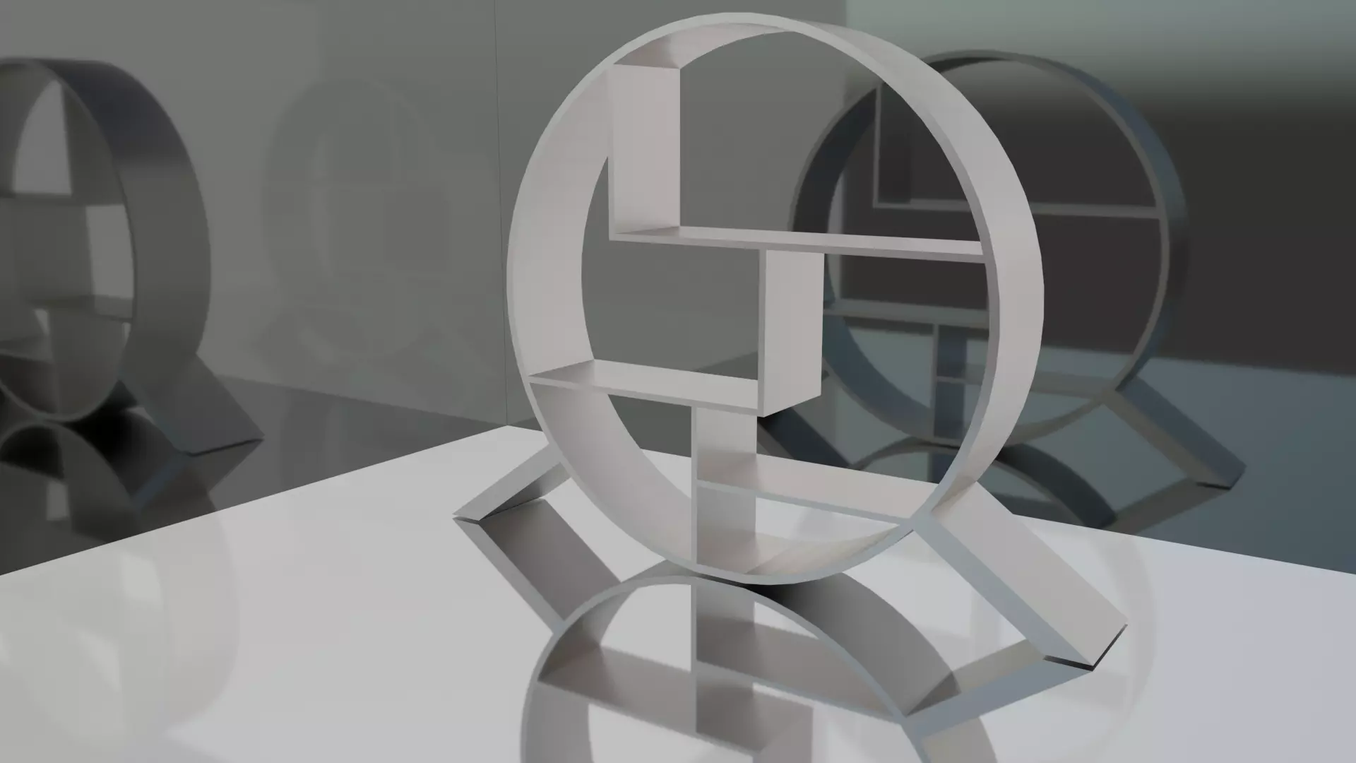 Circular Shelf  3D model_0