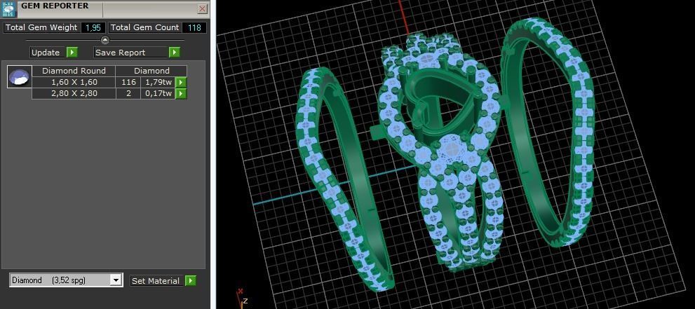 361 Ring with a stone in the shape of a heart 3D print model_6