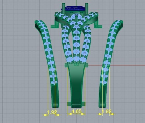 361 Ring with a stone in the shape of a heart 3D print model_8
