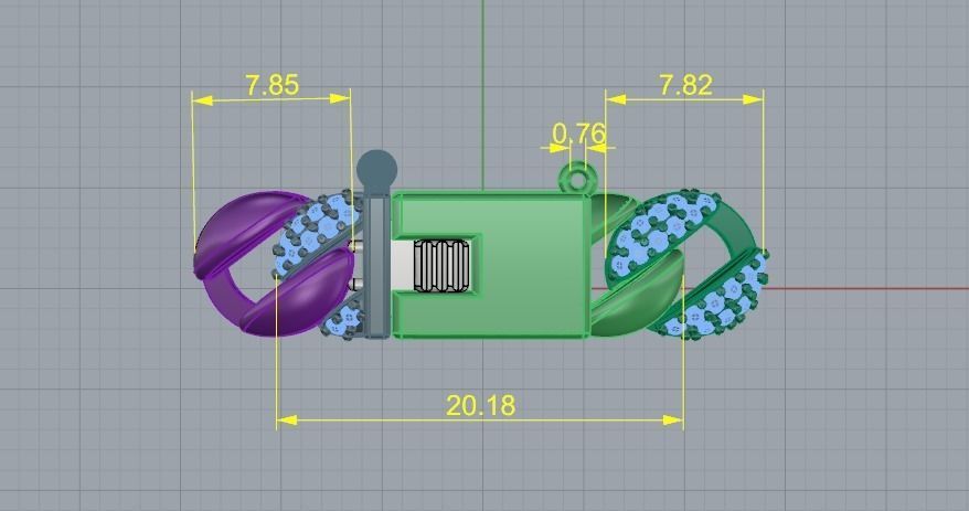 358 Bracelet 3D print model_7