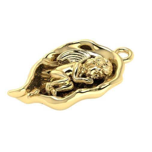 353 Pendant baby 3D print model_2