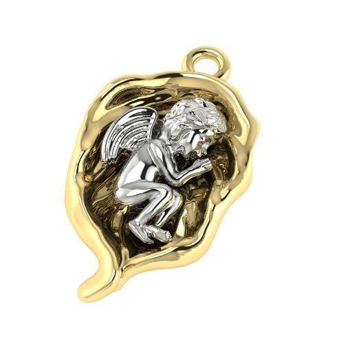 353 Pendant baby 3D print model_1
