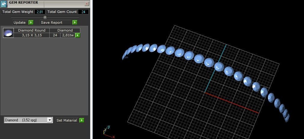 340 Bracelet with stones 3D print model_5