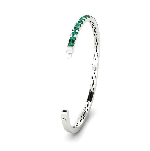 340 Bracelet with stones 3D print model_1