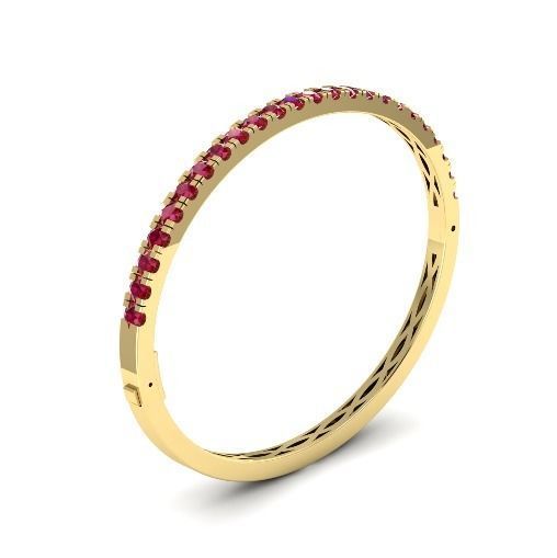 340 Bracelet with stones 3D print model_2