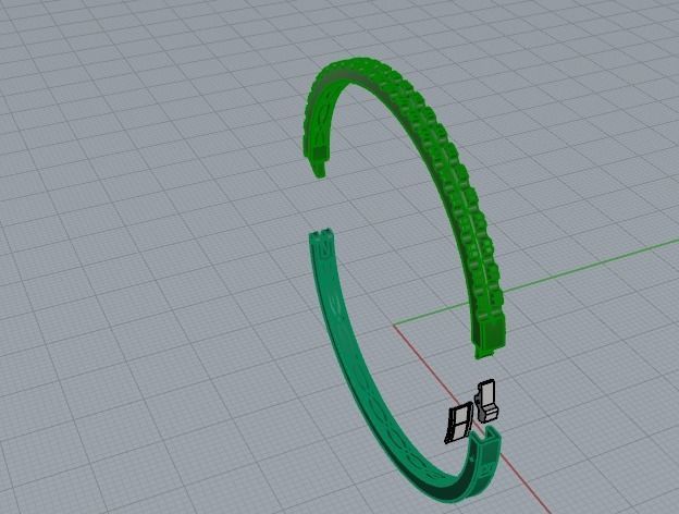 340 Bracelet with stones 3D print model_9