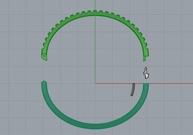 340 Bracelet with stones 3D print model_8