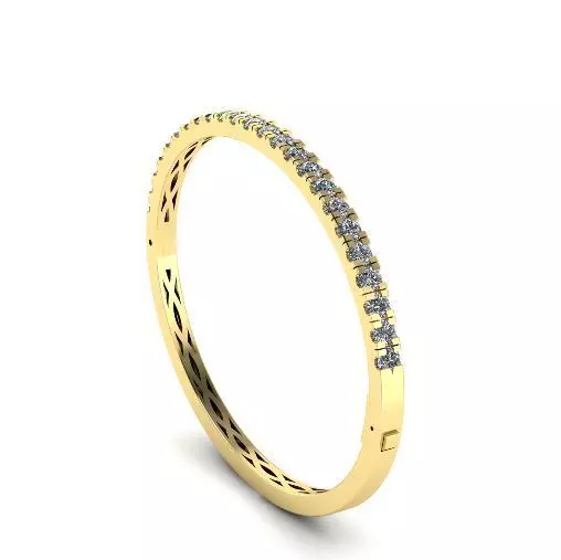 340 Bracelet with stones 3D print model_0