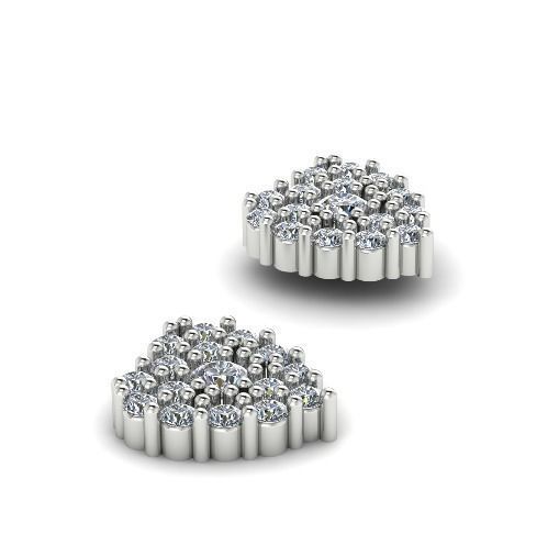 331 Heart shaped earrings 3D print model_1