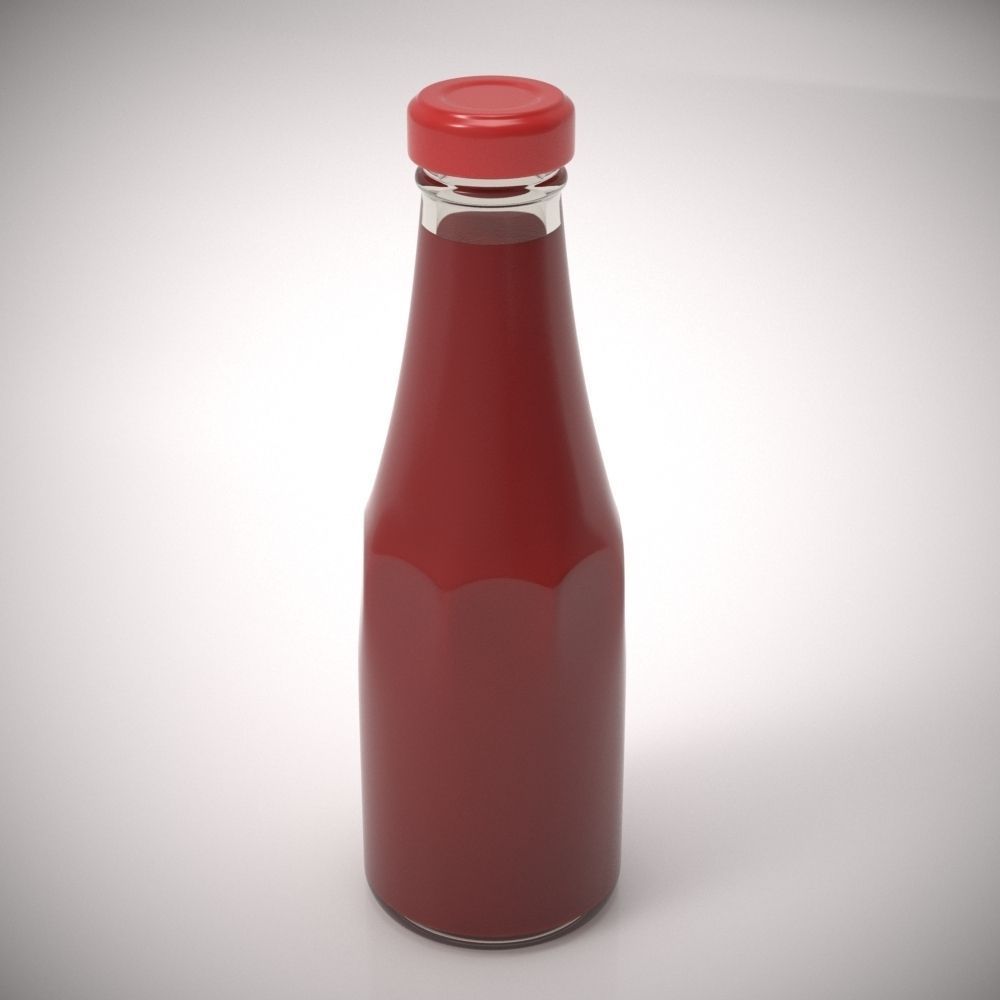 Ketchup Bottle 3D model_1