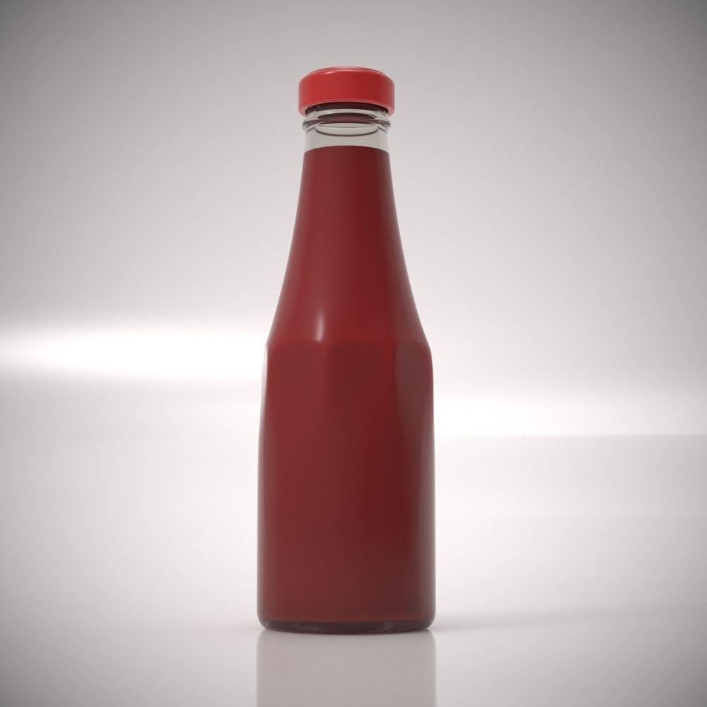 Ketchup Bottle 3D model_2