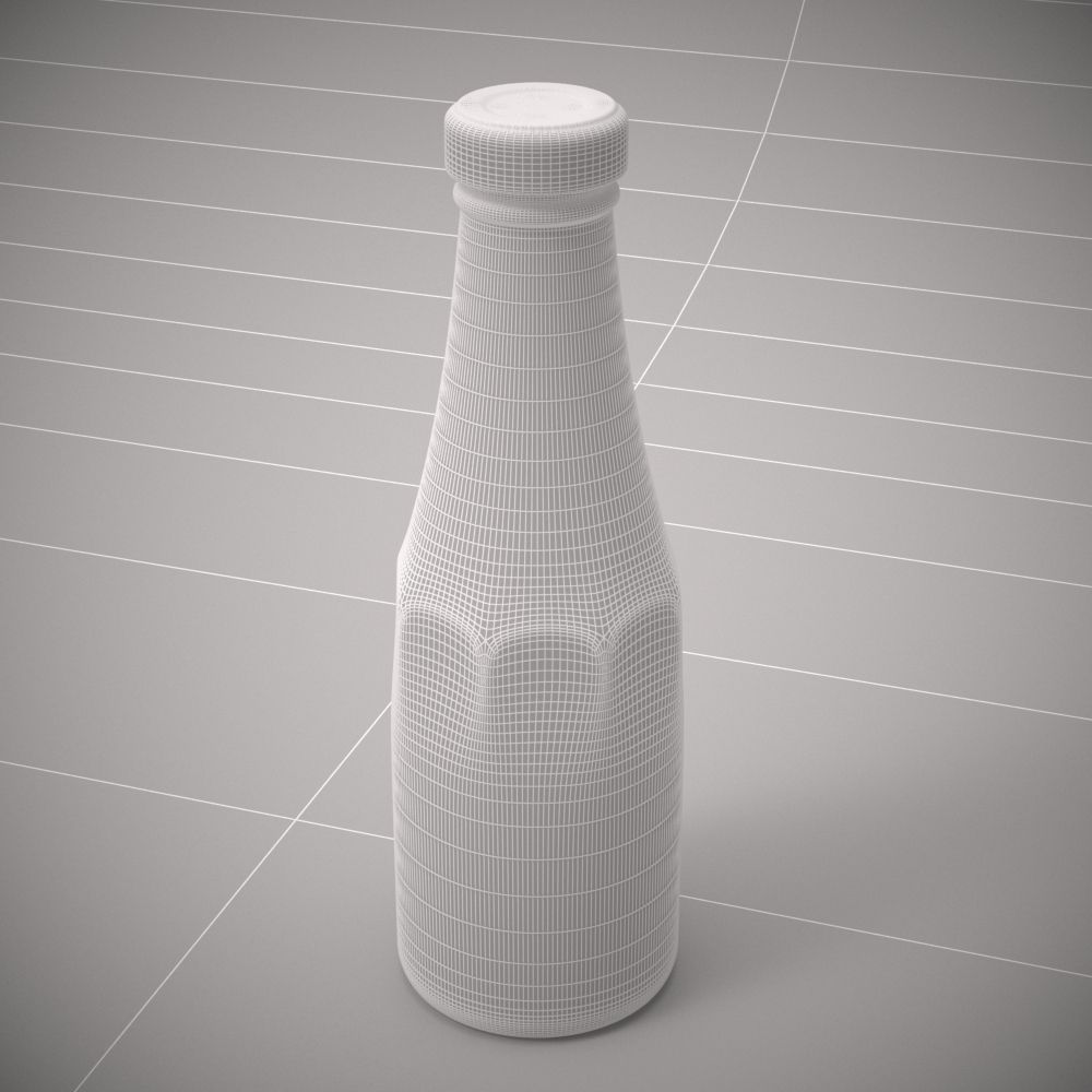 Ketchup Bottle 3D model_3