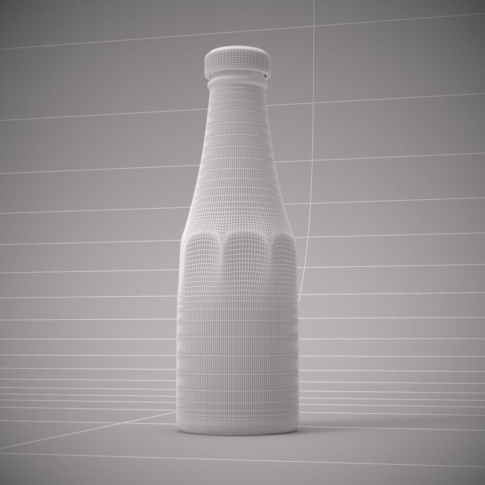Ketchup Bottle 3D model_4