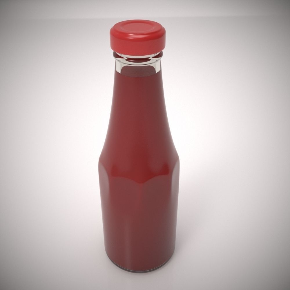 Ketchup Bottle 3D model_0