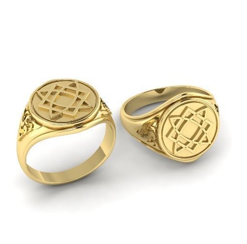 319 Mens ring with patterns 3D print model_2