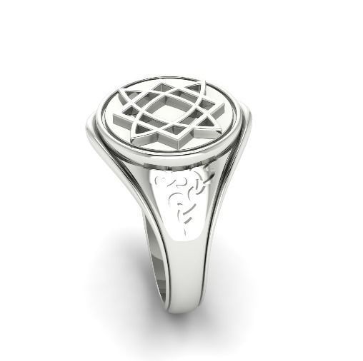 319 Mens ring with patterns 3D print model_3