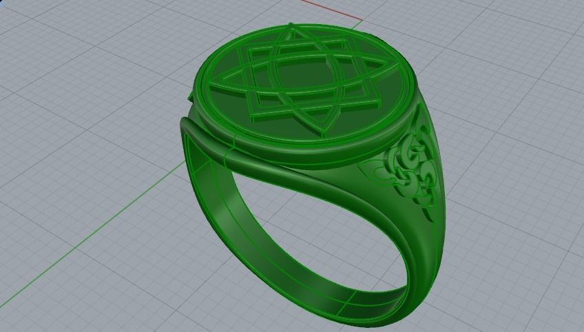 319 Mens ring with patterns 3D print model_8