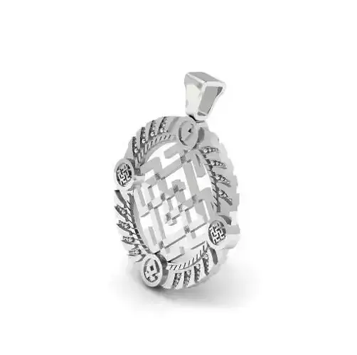 318 Amulet Belobog or Svarozhich 3D print model