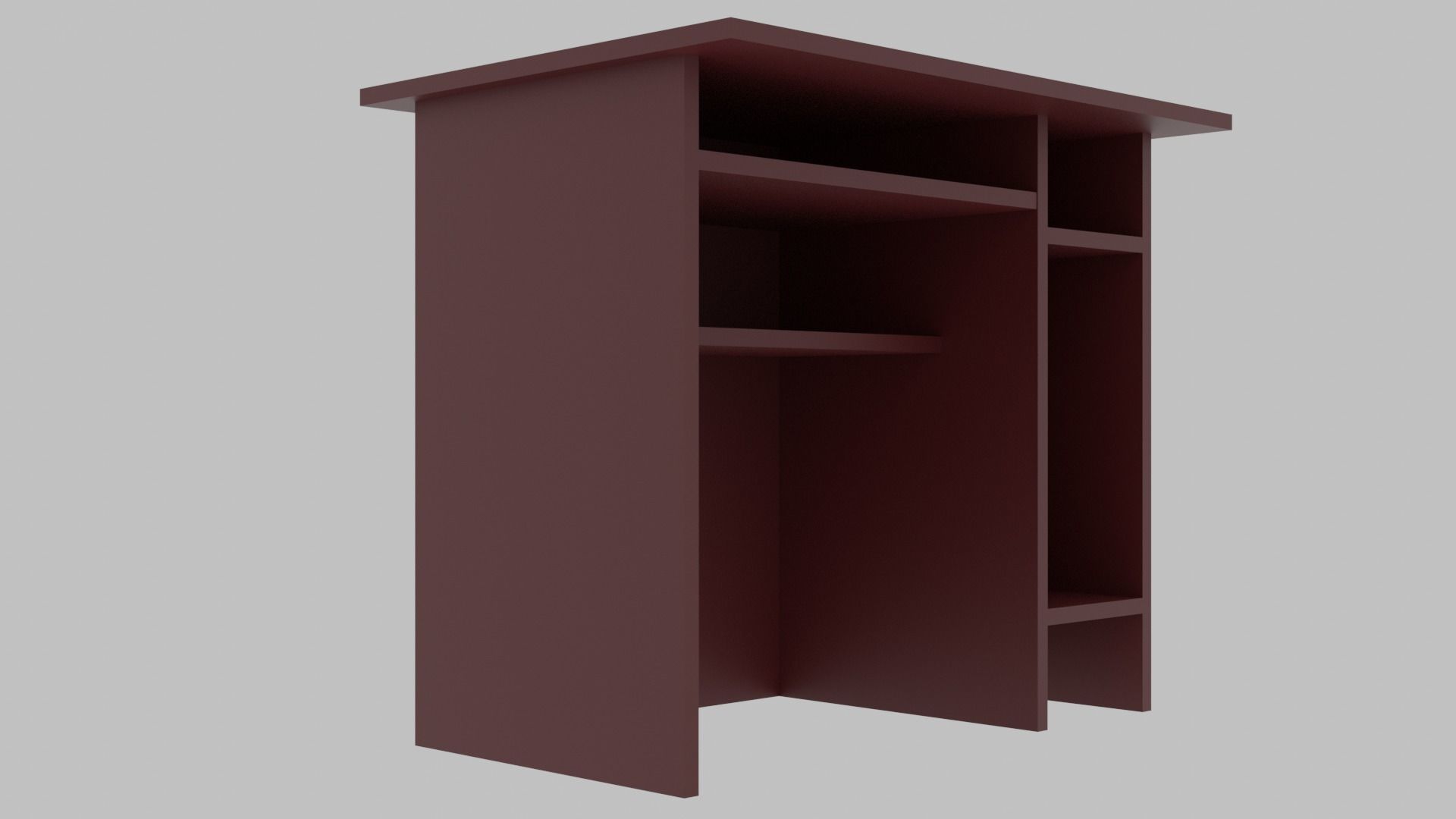 Writing desk Free 3D model_2