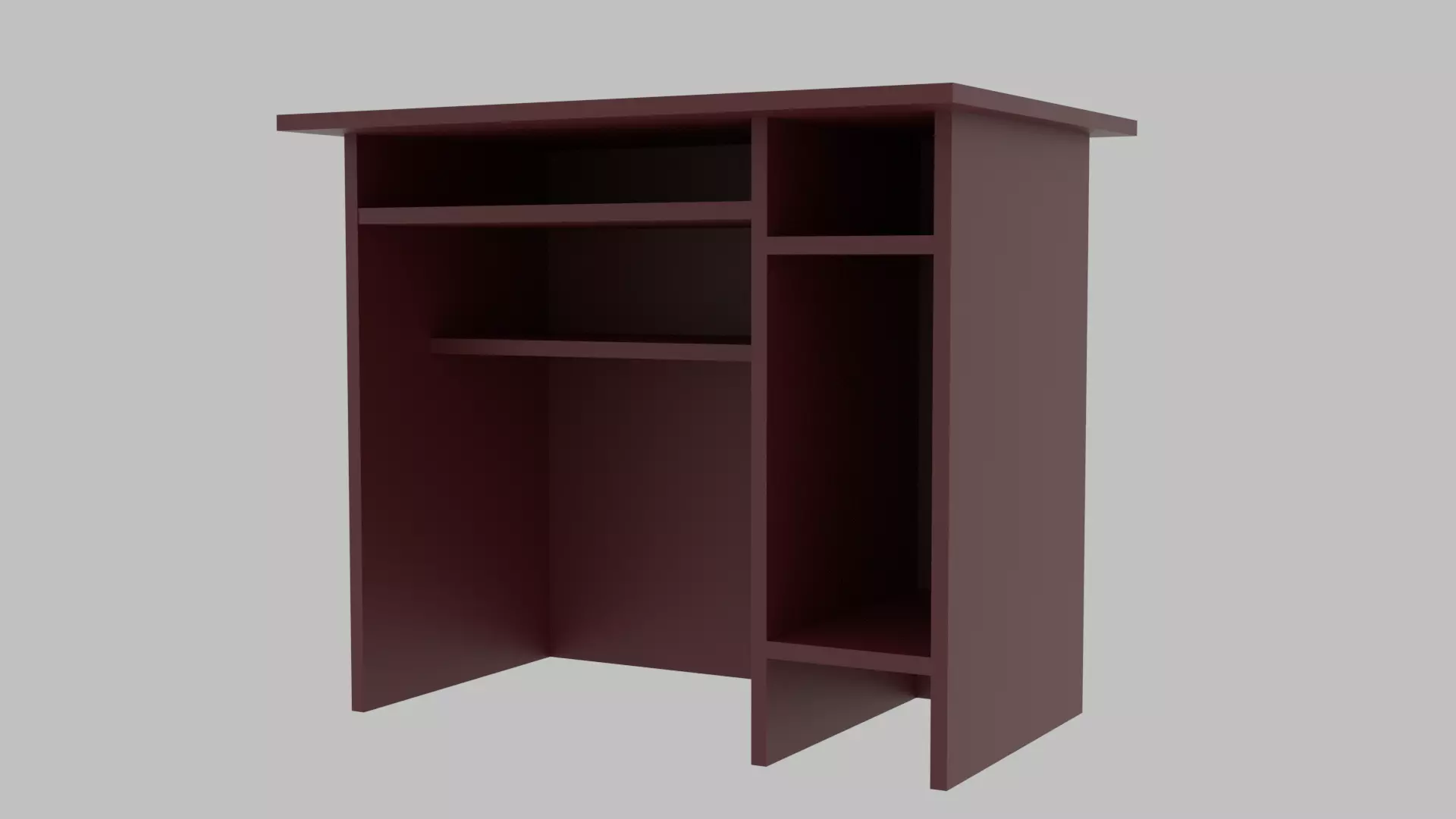 Writing desk Free 3D model_0