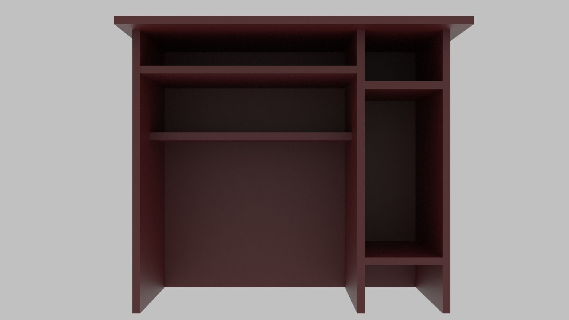 Writing desk Free 3D model_1