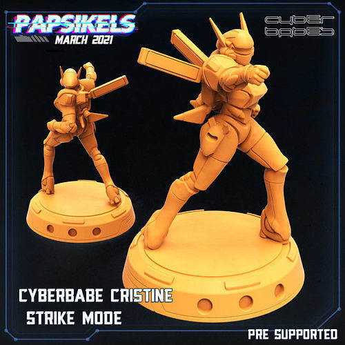 CYBERBABE CRISTIN STRIKE MODE 3D print model