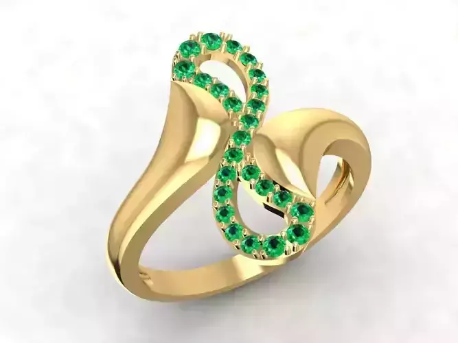 Infinity Twist Diamond Ring for Women 1687