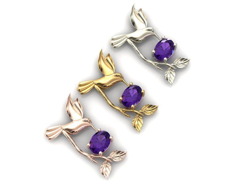 Bird Necklace 1 3D print model_9