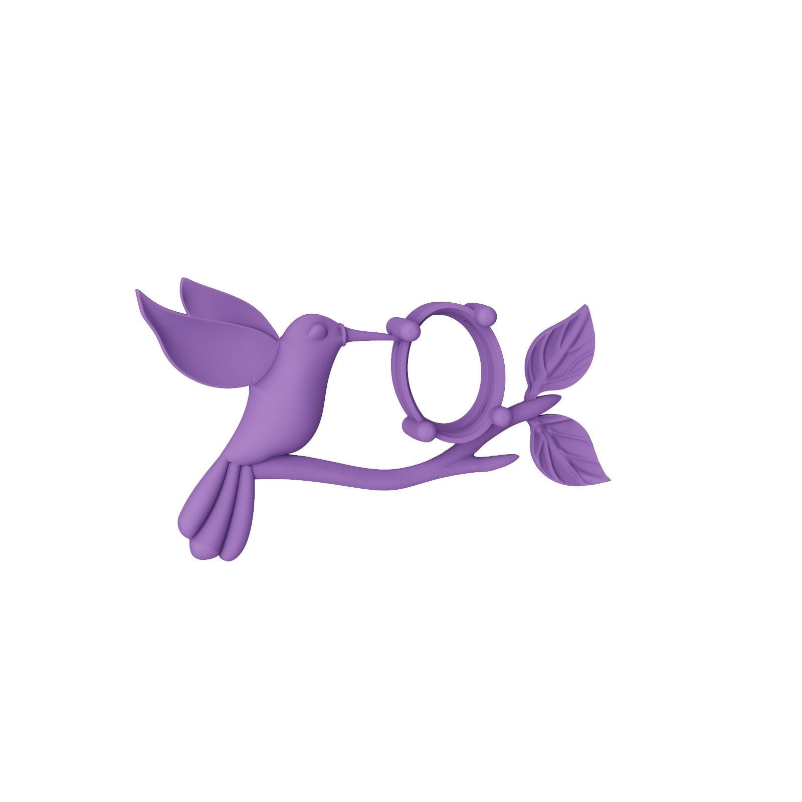 Bird Necklace 1 3D print model_3