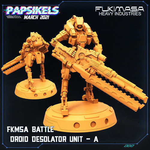 FUKIMASA BATTLE DROID DESOLATOR UNIT A 3D print model