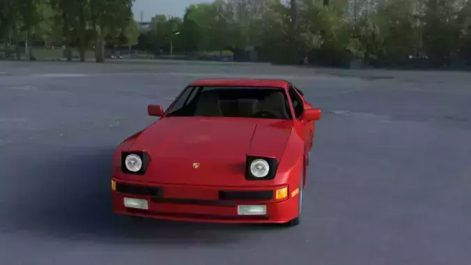 Porsche 944 with Interior HDRI