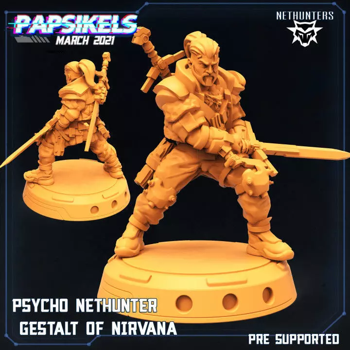PSYCHO NETHUNTER GESTALT OF NIRVANA 3D print model