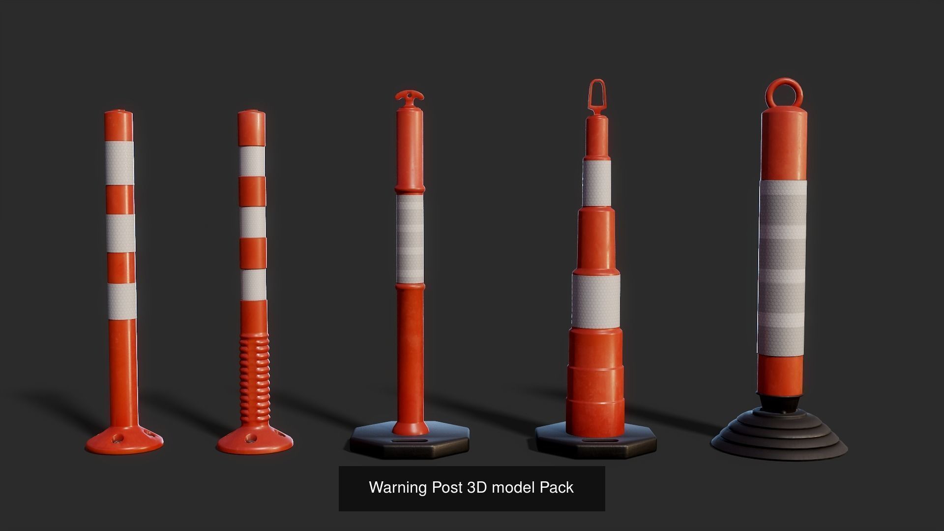 3D Traffics Assets Pack 3D Model Collection_3