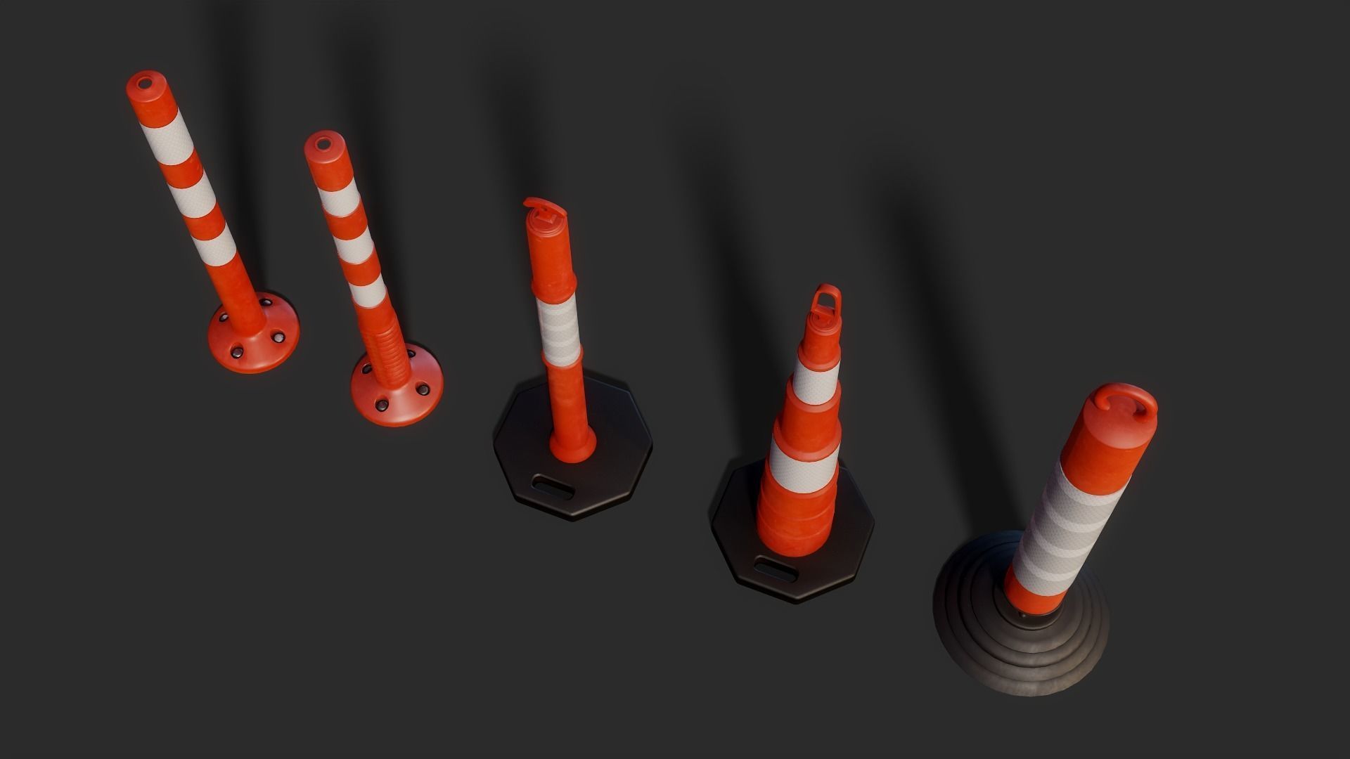 3D Traffics Assets Pack 3D Model Collection_26