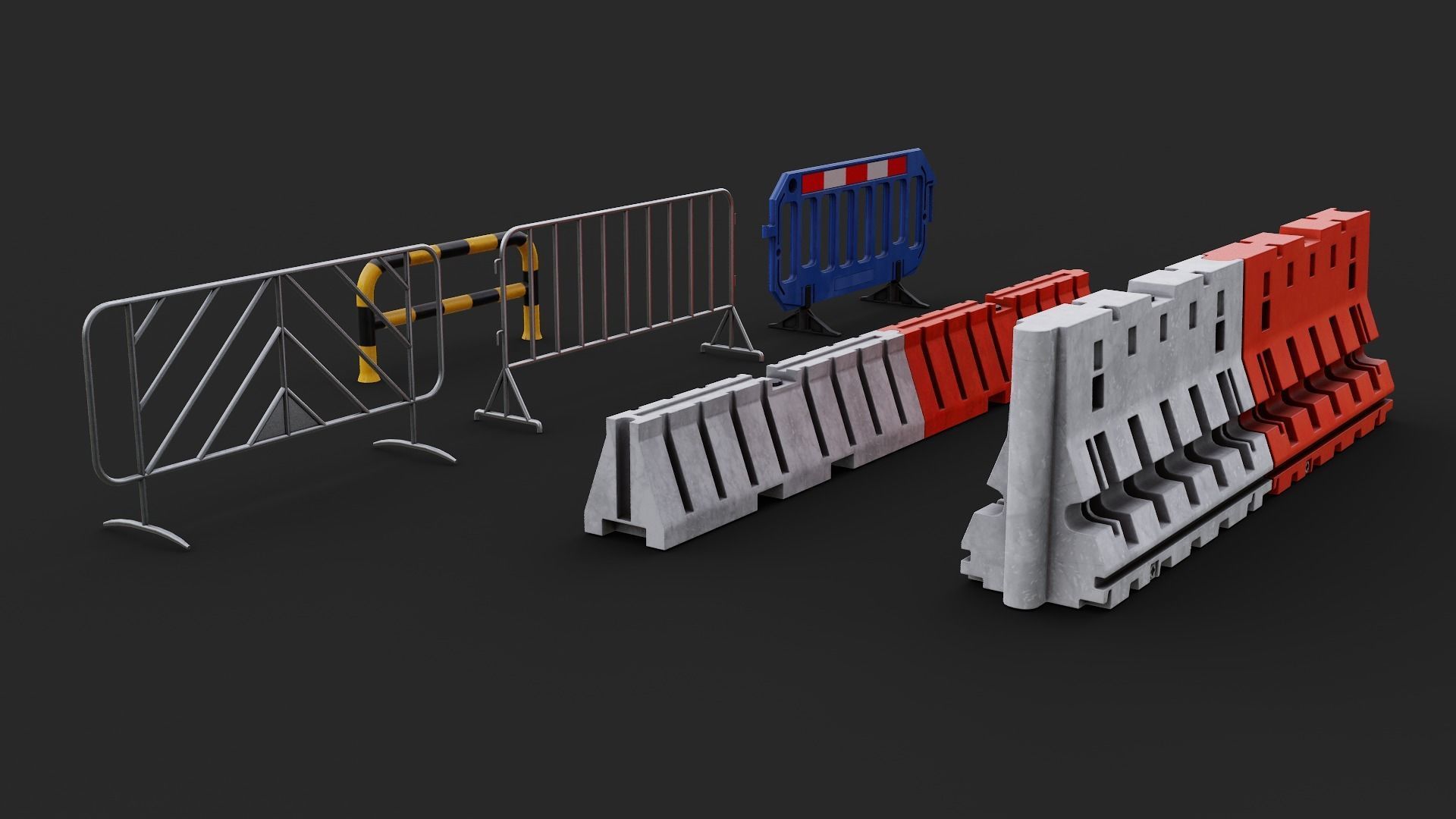 3D Traffics Assets Pack 3D Model Collection_43