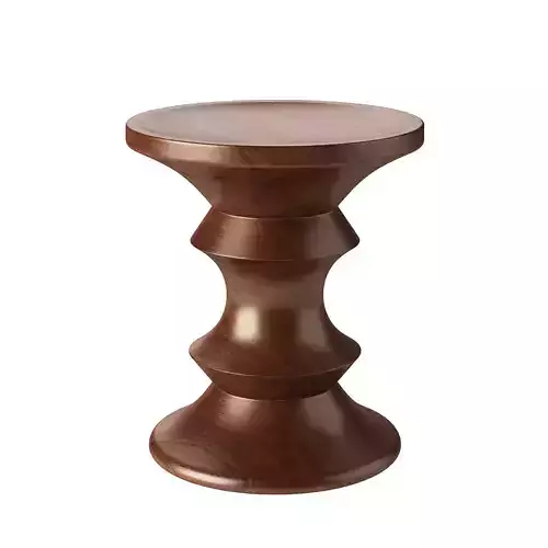 Eames Walnut Stool by Vitra 3D model