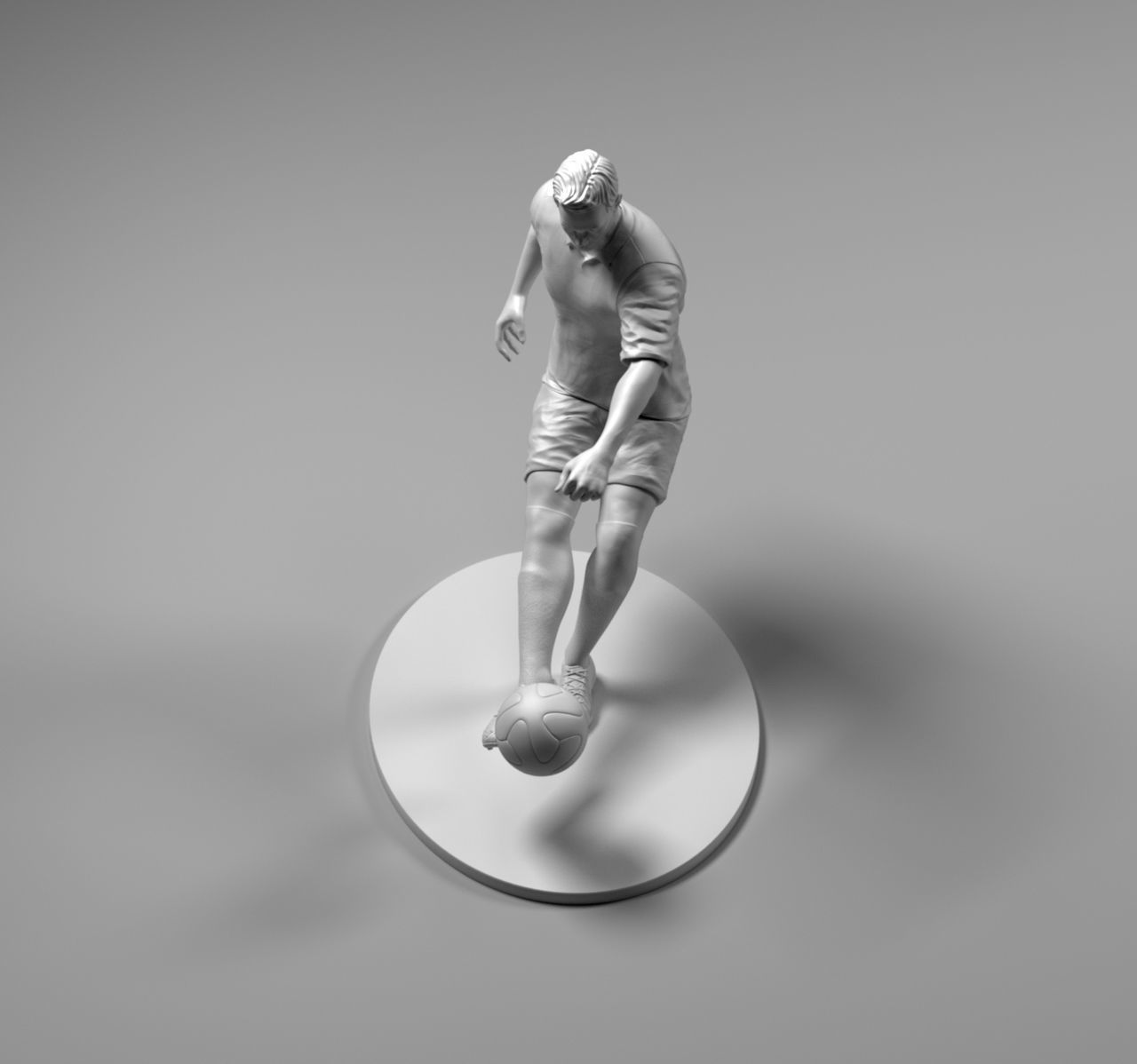Footballer 02 Footstrike 08 Stl 3D print model_7
