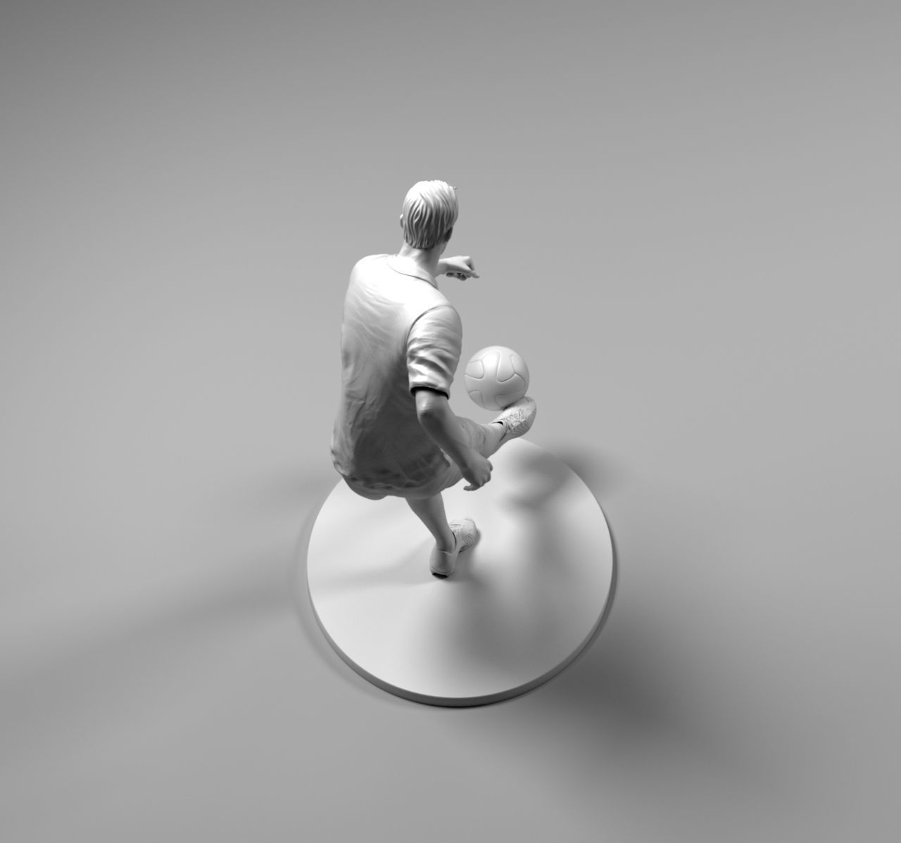 Footballer 02 Footstrike 08 Stl 3D print model_9