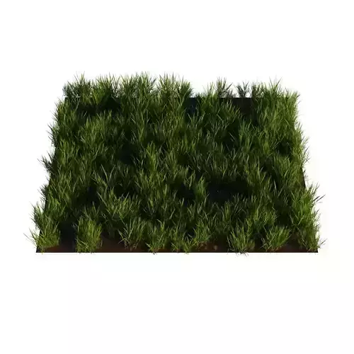 high poly grass miniature mat
