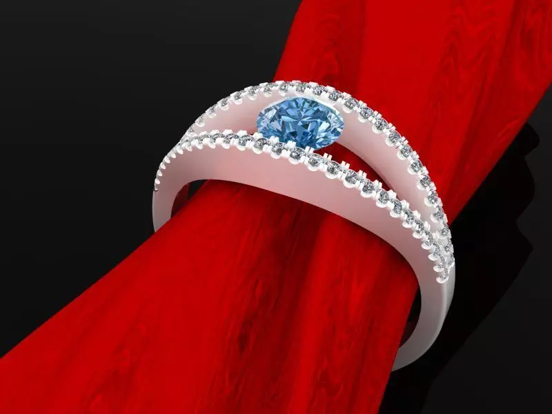 ring jewelry 3D print model_0