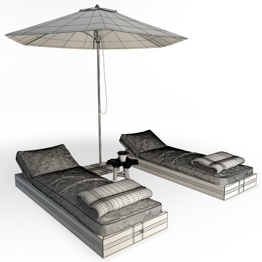 Restaurant Furniture Set 03 3D model_54